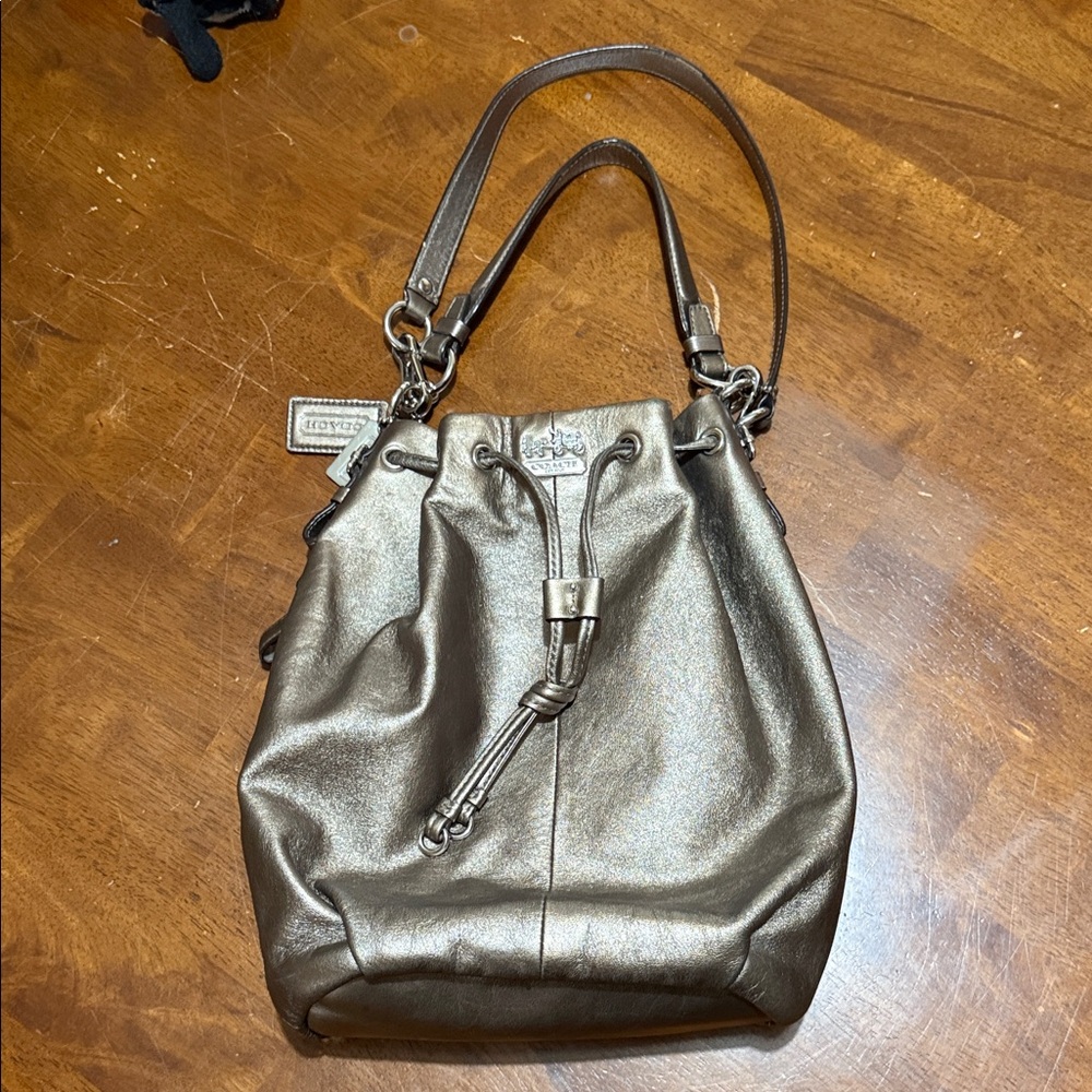 Coach Shimmering Bronze Shoulder Bag